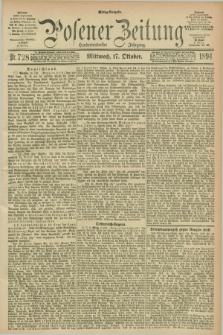 Posener Zeitung. Jg.101, Nr. 728 (17 Oktober 1894) - Mittag=Ausgabe.