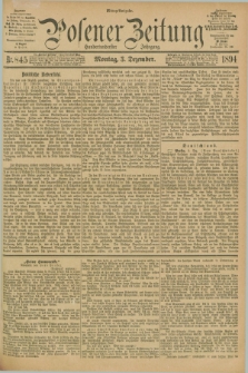 Posener Zeitung. Jg.101, Nr. 845 (3 Dezember 1894) - Mittag=Ausgabe.