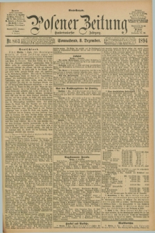 Posener Zeitung. Jg.101, Nr. 861 (8 Dezember 1894) - Abend=Ausgabe.