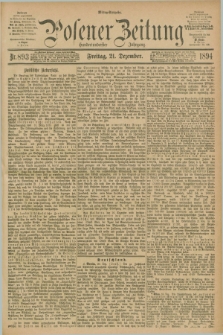 Posener Zeitung. Jg.101, Nr. 893 (21 Dezember 1894) - Mittag=Ausgabe.