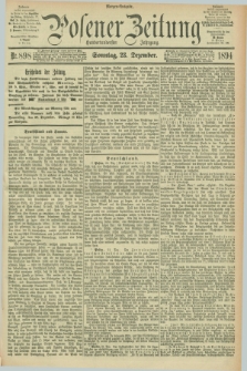 Posener Zeitung. Jg.101, Nr. 898 (23 Dezember 1894) - Morgen=Ausgabe. + dod.