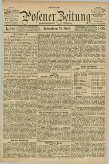 Posener Zeitung. Jg.102, Nr. 293 (27 April 1895) - Abend=Ausgabe.