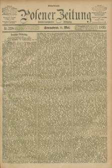 Posener Zeitung. Jg.102, Nr. 328 (11 Mai 1895) - Mittag=Ausgabe.