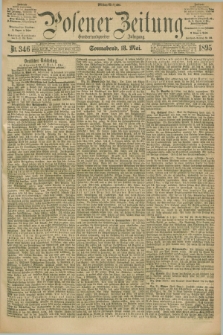 Posener Zeitung. Jg.102, Nr. 346 (18 Mai 1895) - Mittag=Ausgabe.