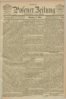 Posener Zeitung. Jg.102, Nr. 365 (27 Mai 1895) - Abend=Ausgabe.