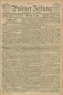 Posener Zeitung. Jg.102, Nr. 402 (12 Juni 1895) - Mittag=Ausgabe.