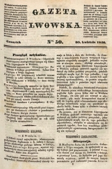 Gazeta Lwowska. 1846, nr 50