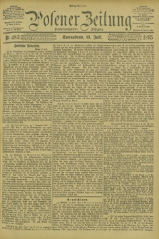 Posener Zeitung. Jg.102, Nr. 483 (13 Juli 1895) - Mittag=Ausgabe.