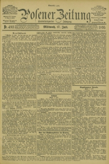 Posener Zeitung. Jg.102, Nr. 493 (17 Juli 1895) - Abend=Ausgabe.