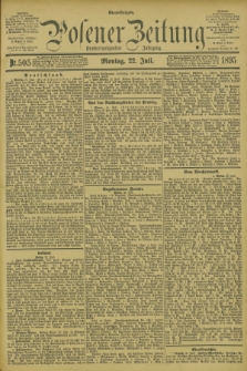 Posener Zeitung. Jg.102, Nr. 505 (22 Juli 1895) - Abend=Ausgabe.