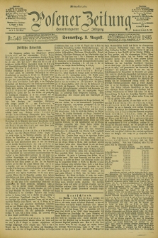 Posener Zeitung. Jg.102, Nr. 549 (8 August 1895) - Mittag=Ausgabe.