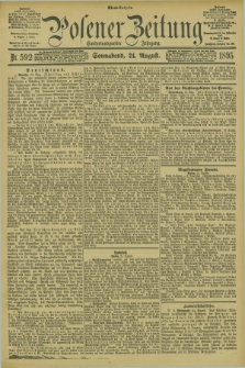 Posener Zeitung. Jg.102, Nr. 592 (24 August 1895) - Abend=Ausgabe.