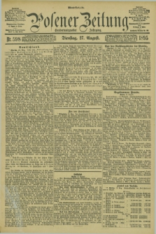 Posener Zeitung. Jg.102, Nr. 598 (27 August 1895) - Abend=Ausgabe.