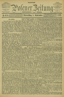 Posener Zeitung. Jg.102, Nr. 618 (5 September 1895) - Morgen=Ausgabe. + dod.