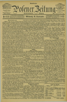 Posener Zeitung. Jg.102, Nr. 653 (18 September 1895) - Abend=Ausgabe.