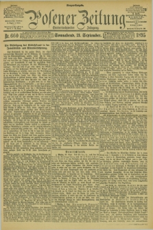 Posener Zeitung. Jg.102, Nr. 660 (21 September 1895) - Morgen=Ausgabe. + dod.