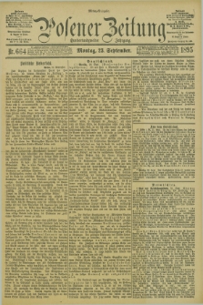 Posener Zeitung. Jg.102, Nr. 664 (23 September 1895) - Mittag=Ausgabe.