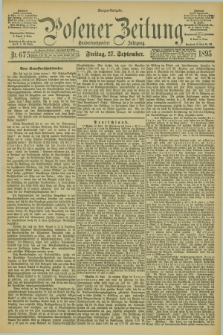 Posener Zeitung. Jg.102, Nr. 675 (27 September 1895) - Morgen=Ausgabe. + dod.