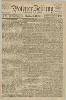 Posener Zeitung. Jg.102, Nr. 721 (15 Oktober 1895) - Mittag=Ausgabe.
