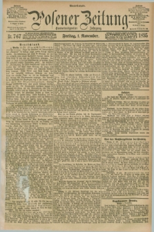 Posener Zeitung. Jg.102, Nr. 767 (1 November 1895) - Abend=Ausgabe.