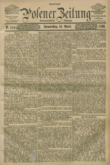 Posener Zeitung. Jg.103, Nr. 266 (16 April 1896) - Abend=Ausgabe.