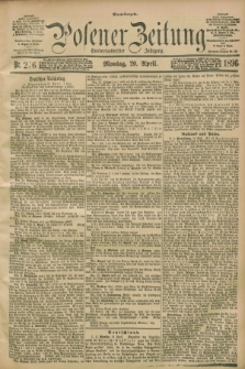 Posener Zeitung. Jg.103, Nr. 276 (20 April 1896) - Abend=Ausgabe.