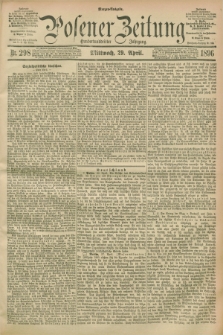 Posener Zeitung. Jg.103, Nr. 298 (29 April 1896) - Morgen=Ausgabe. + dod.