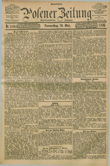 Posener Zeitung. Jg.103, Nr. 368 (28 Mai 1896) - Abend=Ausgabe.