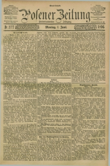 Posener Zeitung. Jg.103, Nr. 377 (1 Juni 1896) - Abend=Ausgabe.