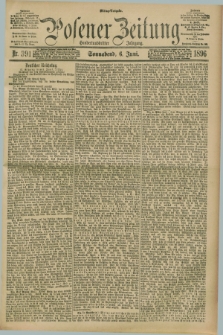 Posener Zeitung. Jg.103, Nr. 391 (6 Juni 1896) - Mittag=Ausgabe.