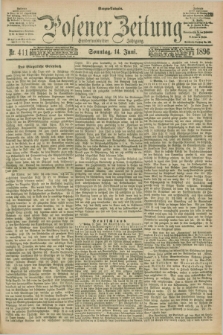 Posener Zeitung. Jg.103, Nr. 411 (14 Juni 1896) - Morgen=Ausgabe. + dod.