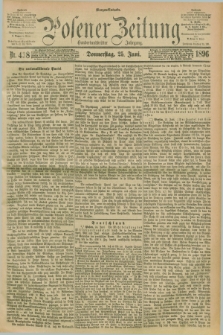 Posener Zeitung. Jg.103, Nr. 438 (25 Juni 1896) - Morgen=Ausgabe. + dod.