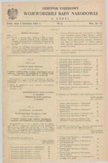 Dziennik Urzędowy Wojewódzkiej Rady Narodowej w Łodzi. 1969, nr 2 (5 kwietnia)