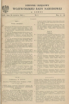 Dziennik Urzędowy Wojewódzkiej Rady Narodowej w Łodzi. 1969, nr 5 (30 czerwca)