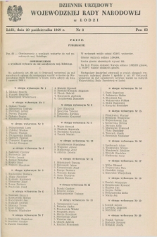 Dziennik Urzędowy Wojewódzkiej Rady Narodowej w Łodzi. 1969, nr 8 (20 października)