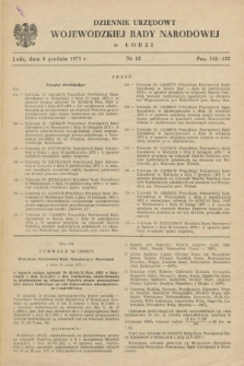 Dziennik Urzędowy Wojewódzkiej Rady Narodowej w Łodzi. 1973, nr 15 (8 grudnia)