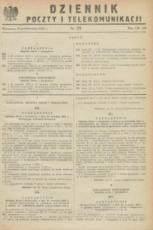 Dziennik Poczty i Telekomunikacji. 1953, nr 23 (20 października)