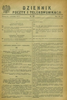 Dziennik Poczty i Telekomunikacji. 1954, nr 18 (6 września)