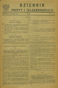 Dziennik Poczty i Telekomunikacji. 1955, nr 3 (20 stycznia)