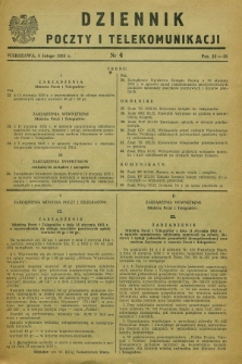 Dziennik Poczty i Telekomunikacji. 1955, nr 4 (5 lutego)