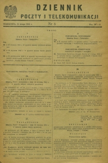 Dziennik Poczty i Telekomunikacji. 1955, nr 5 (21 lutego)