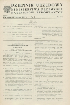 Dziennik Urzędowy Ministerstwa Przemysłu Materiałów Budowlanych. 1954, nr 2 (20 kwietnia)