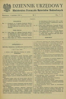 Dziennik Urzędowy Ministerstwa Przemysłu Materiałów Budowlanych. 1956, nr 3 (9 kwietnia)