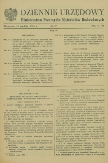 Dziennik Urzędowy Ministerstwa Przemysłu Materiałów Budowlanych. 1956, nr 8 (31 grudnia)
