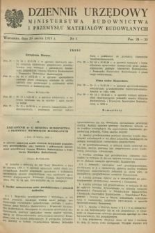 Dziennik Urzędowy Ministerstwa Budownictwa i Przemysłu Materiałów Budowlanych. 1959, nr 5 (20 marca)
