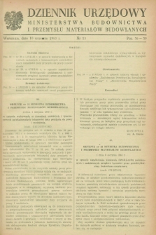 Dziennik Urzędowy Ministerstwa Budownictwa i Przemysłu Materiałów Budowlanych. 1963, nr 13 (10 września)
