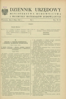 Dziennik Urzędowy Ministerstwa Budownictwa i Przemysłu Materiałów Budowlanych. 1965, nr 6 (3 maja)