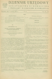 Dziennik Urzędowy Ministerstwa Budownictwa i Przemysłu Materiałów Budowlanych. 1965, nr 16 (14 grudnia)