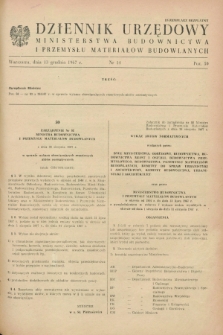 Dziennik Urzędowy Ministerstwa Budownictwa i Przemysłu Materiałów Budowlanych. 1967, nr 14 (13 grudnia)