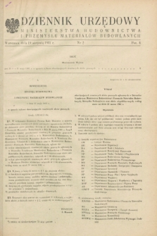 Dziennik Urzędowy Ministerstwa Budownictwa i Przemysłu Materiałów Budowlanych. 1981, nr 2 (19 sierpnia)